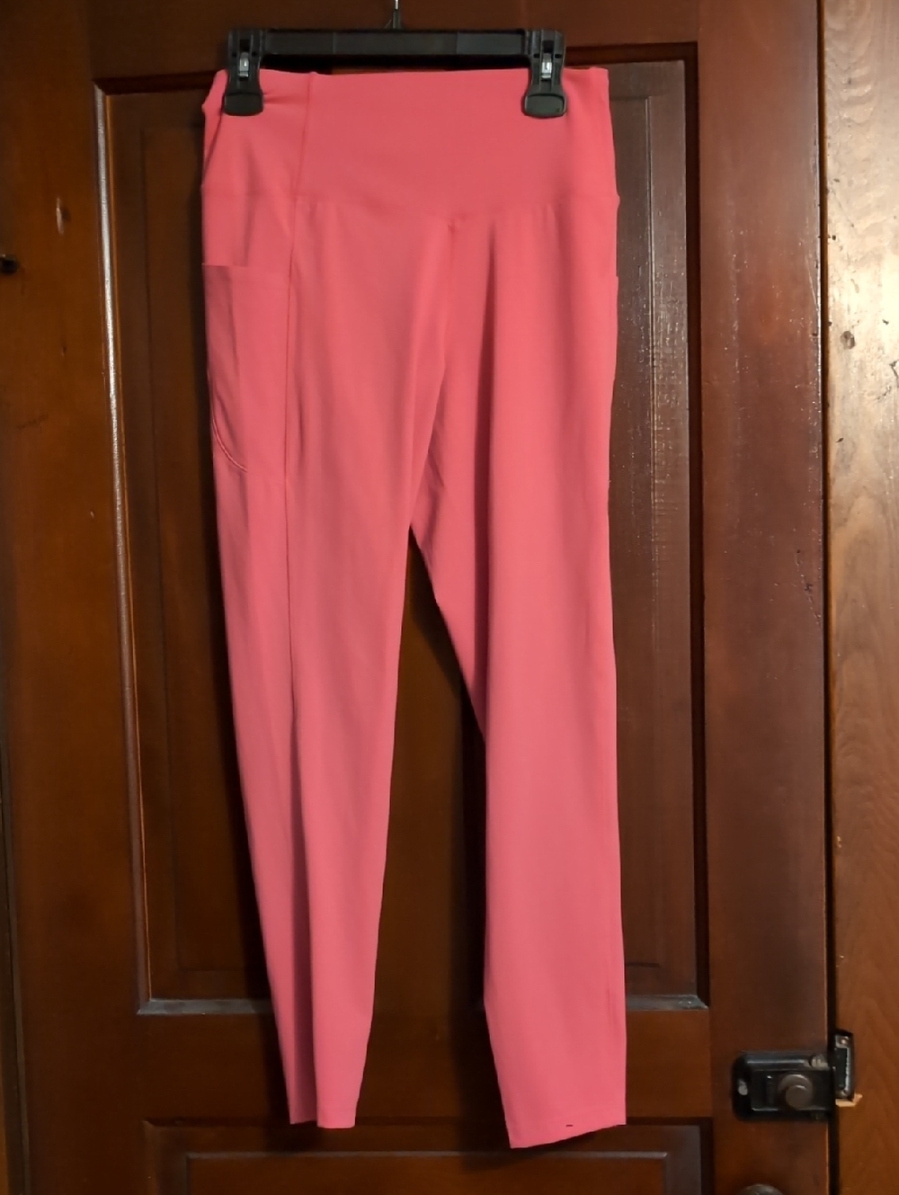 Women's High-Waist Pink Active Leggings With pockets